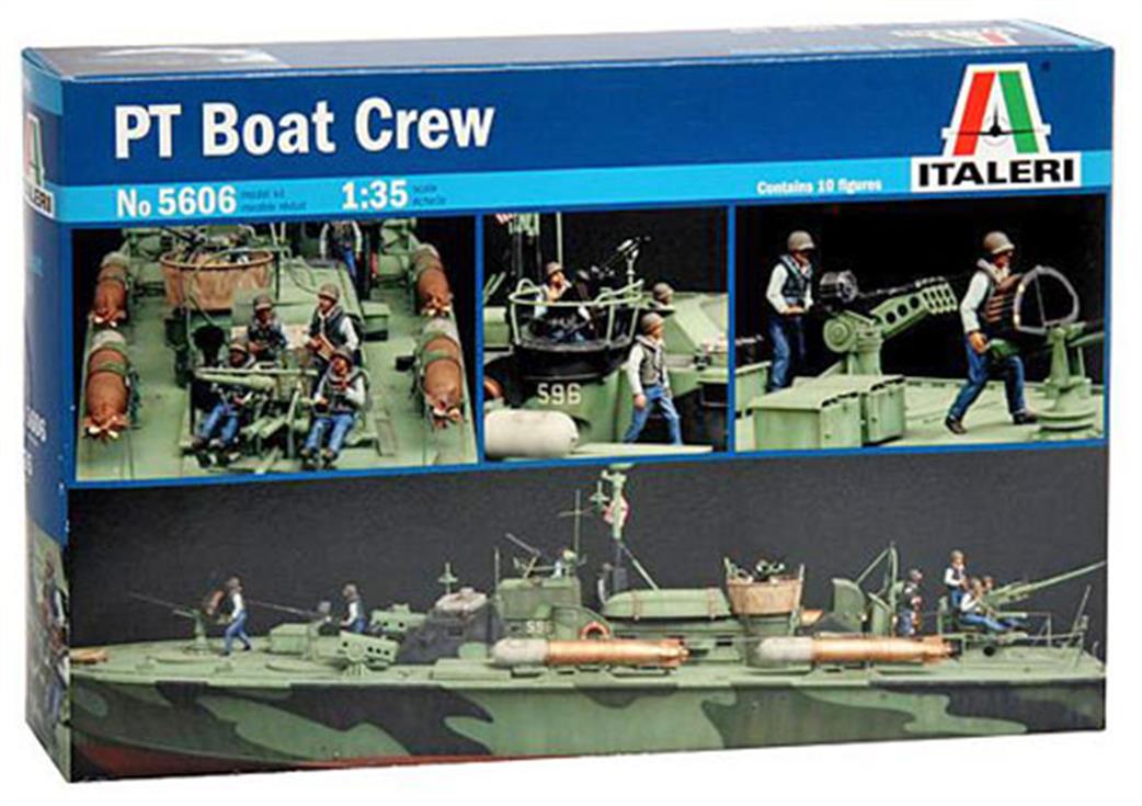 Italeri 1/35 5606 USN Elco 80 PT Torpedo Boat Crew Figures