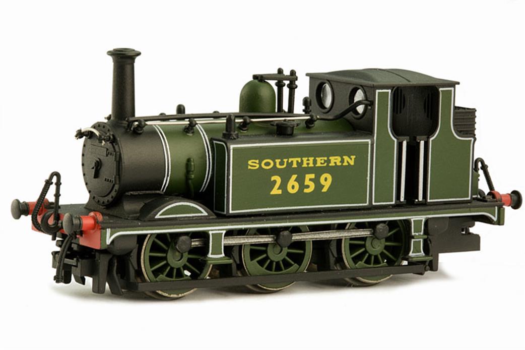 Dapol N 2S-012-018 SR B653 A1X Class Terrier 0-6-0 Tank Southern Lined Green