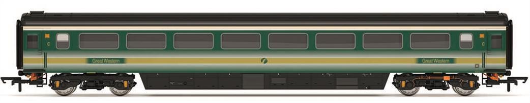 Hornby OO R40233A First Great Western 42272 Mk3 Standard Class Coach c.2002 FGW Green With Gold Stripes Fag Packet