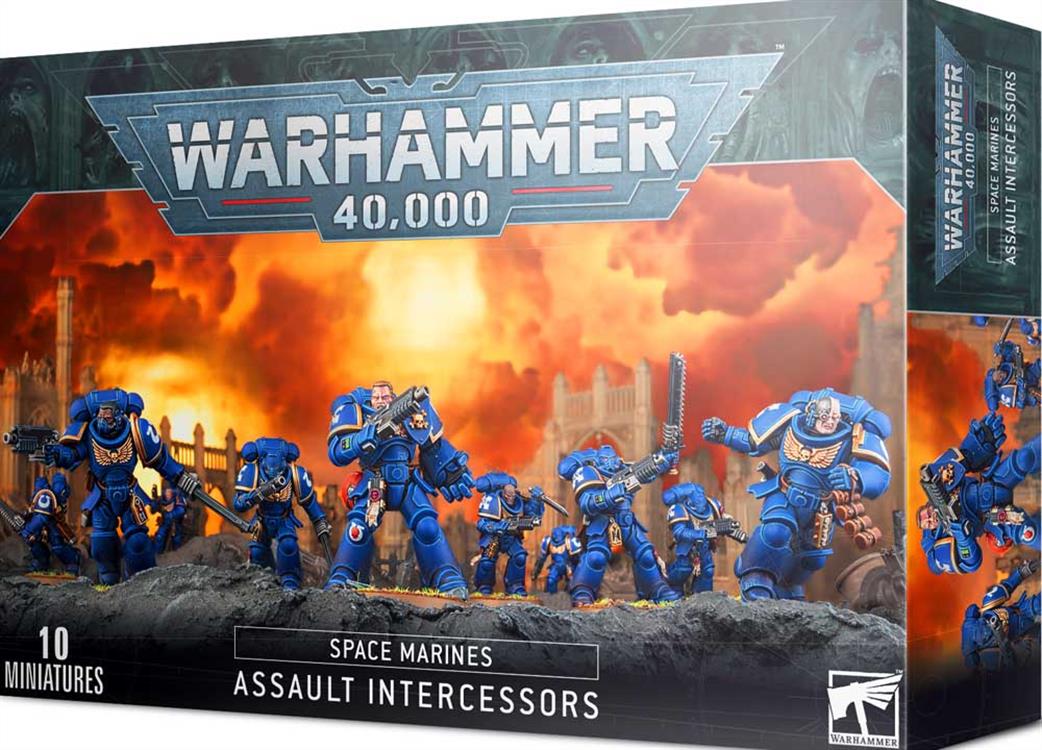 Games Workshop 28mm 48-36 Space Marines Assault Intercessors