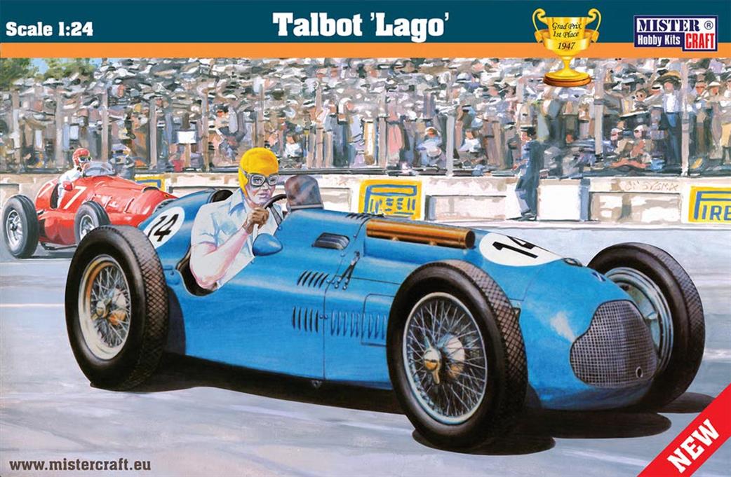 MisterCraft 1/24 041649 Talbot Lago 1950 Grand Prix Race Car D164 Kit