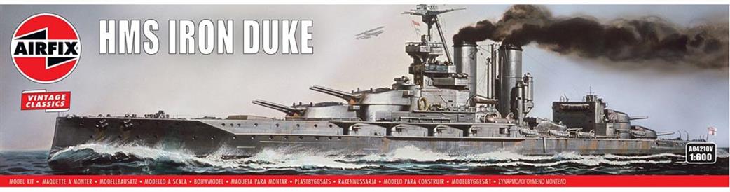 Airfix 1/600 A04210V HMS Iron Duke Battleship WW2 Vintage Classic Kit