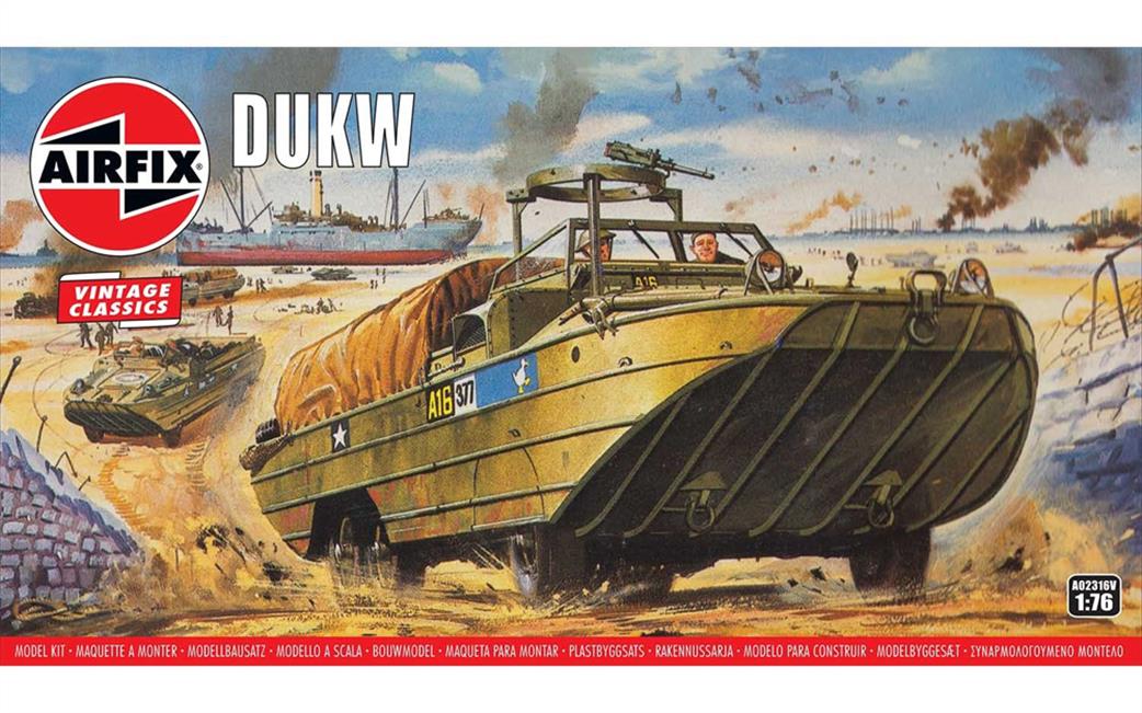 Airfix 1/76 A02316V DUKW Amphibious Truck Kit