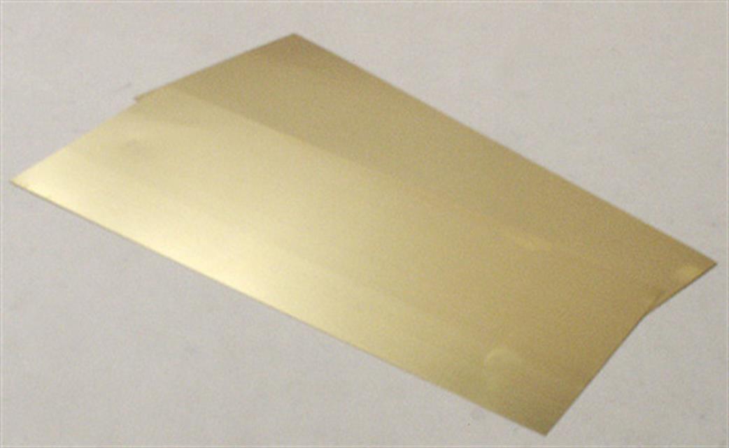 Albion Alloys  SM1M Brass Sheet 0.12mm x 100mm x 250mm Pack os 2