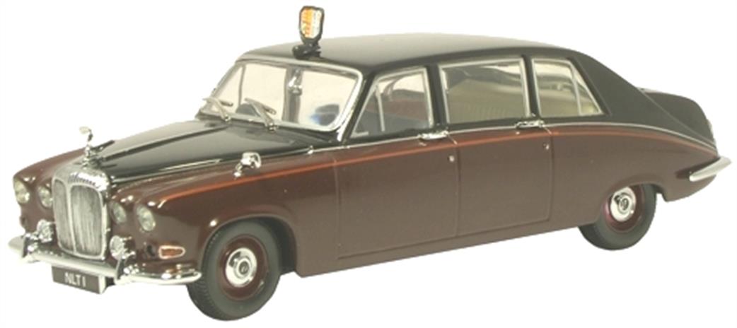 Oxford Diecast 1/43 DS004 Daimler DS420 Limousine Claret/Black Queen Mother