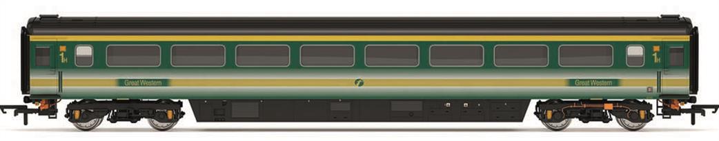 Hornby OO R40232 First Great Western 41131 Mk3 TFO First Class Coach c.2002 FGW Green With Gold Stripes Fag Packet