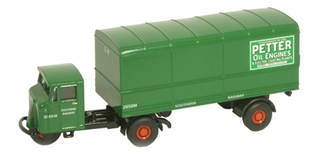 Oxford Diecast 1/76 76MH008 Southern Railway Mechanical Horse Box Van