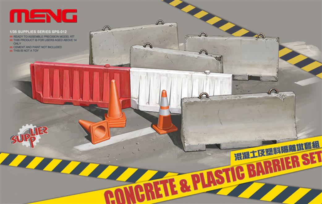 Meng 1/35 SPS-012 Concrete & Plastic Barrier Set