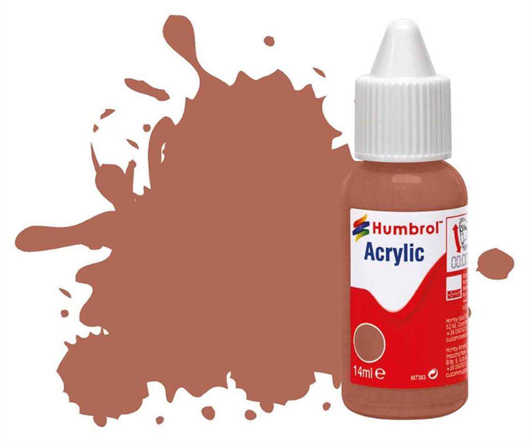 Humbrol  DB0113 113 Rust Matt  14ml Acrylic Paint 14ml Dropper Bottle