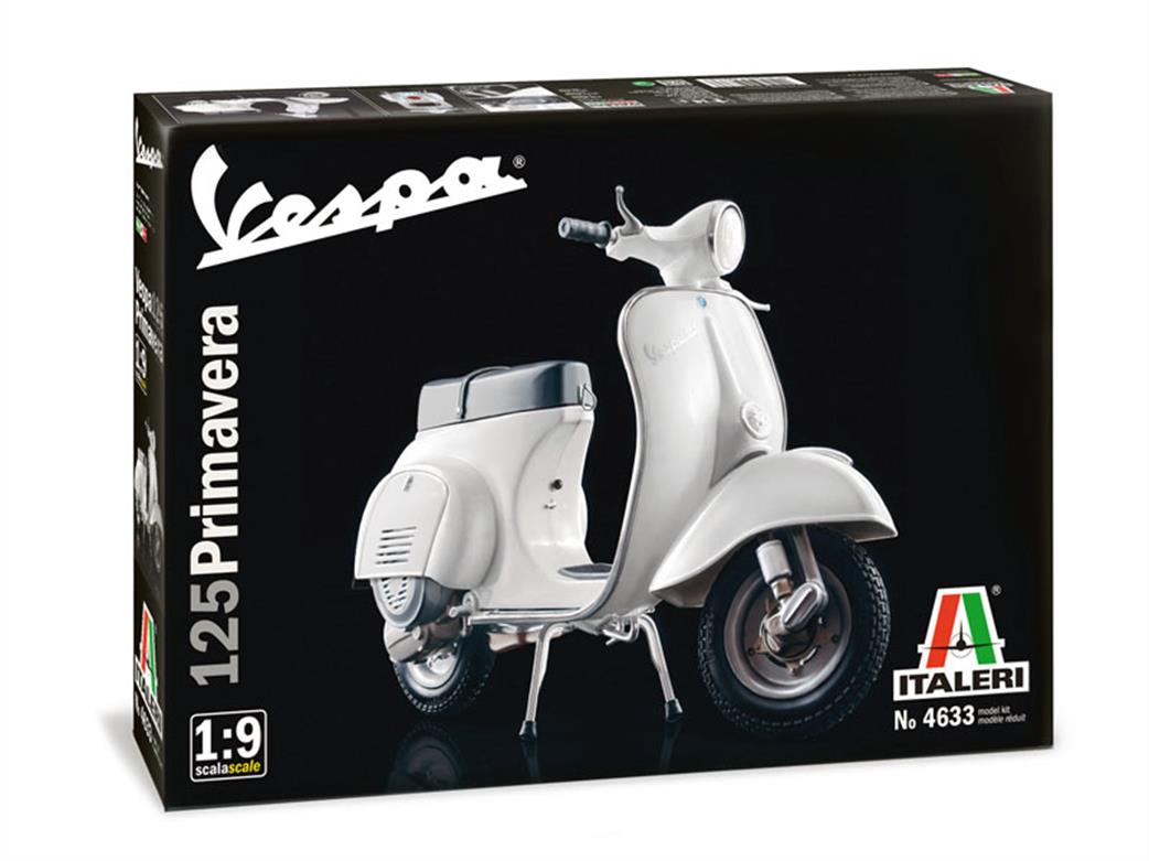 Italeri 1/9 4633 Vespa 125 Primavera Scooter Kit