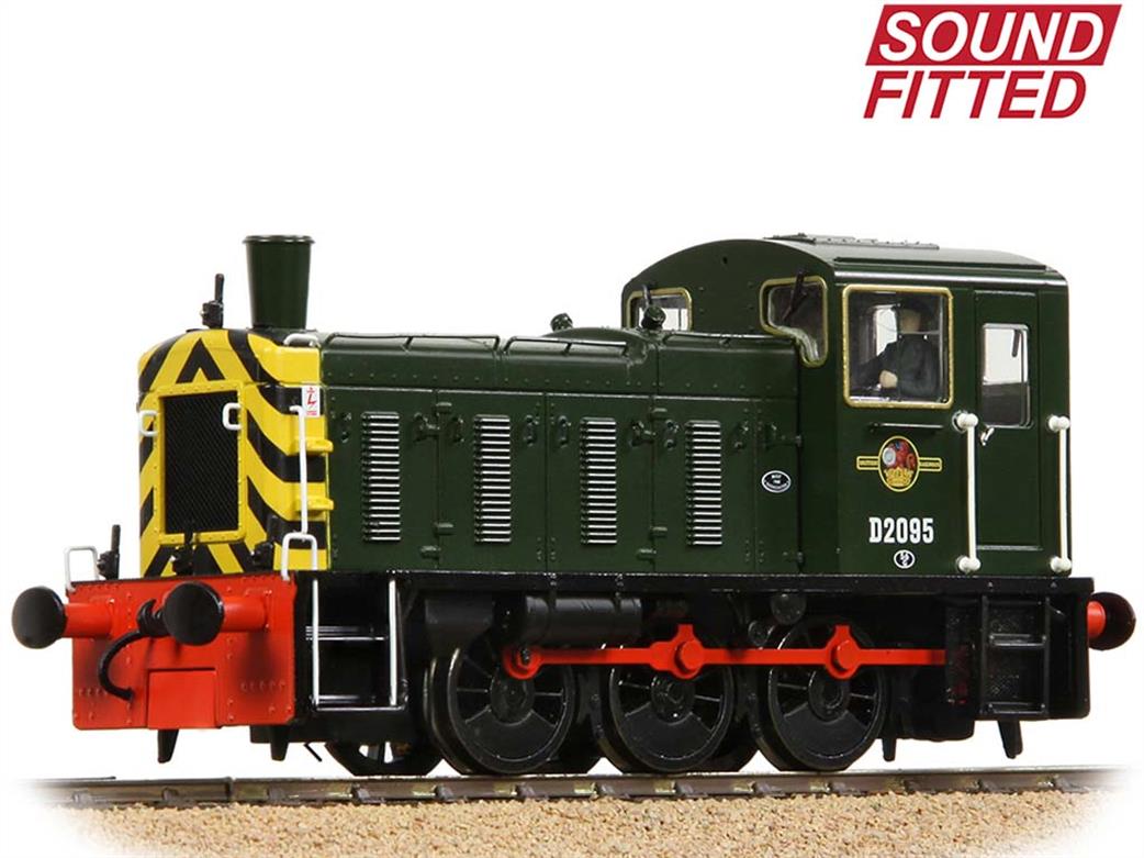 Bachmann OO 31-364ASF BR D2095 Class 03 0-6-0 Diesel Shunter Green with Wasp Stripes DCC Sound