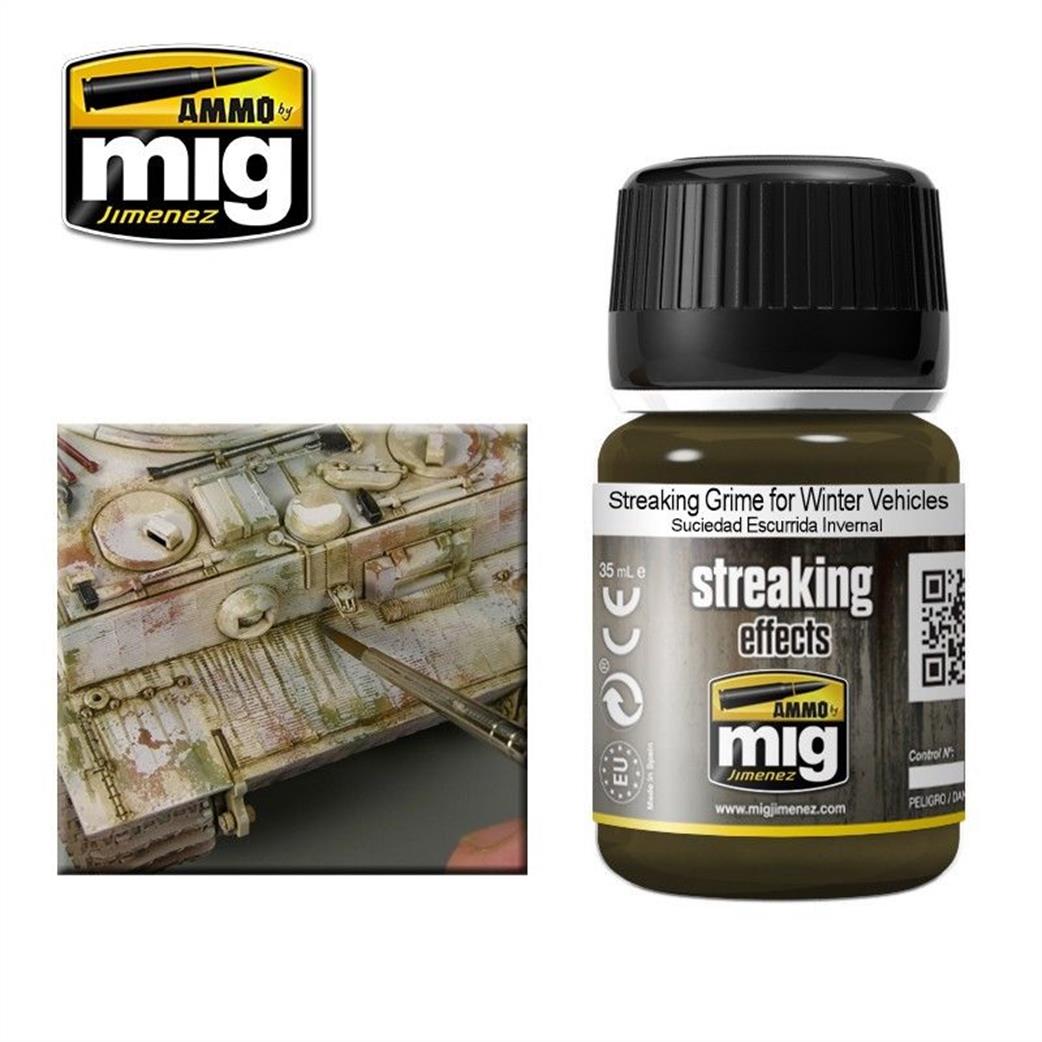 Ammo of Mig Jimenez  A.MIG-1205 Winter Grime Enamel Streaking Effect 35ml