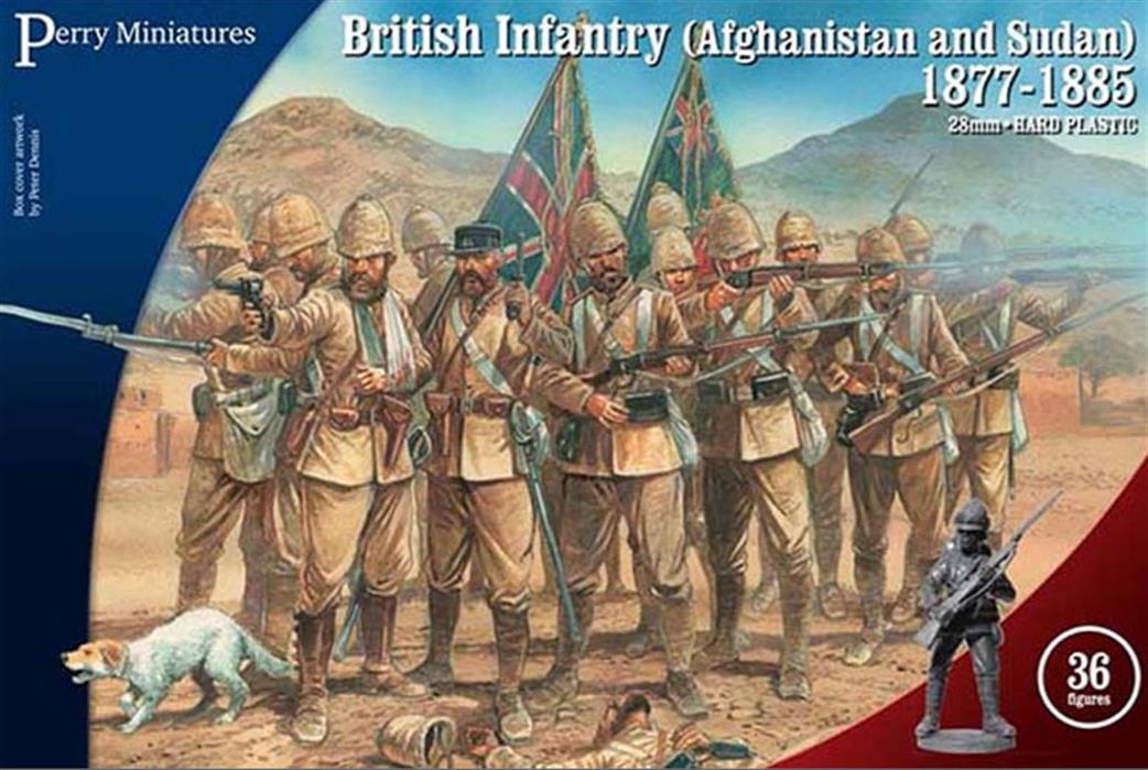 Perry Miniatures 28mm VLW1 British Infantry Afghanistan And Sudan 1877-1885 36 Unpainted Figures