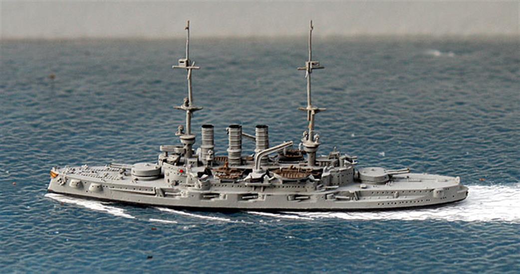 Navis Neptun 1/1250 10AN SMS Schlesien, a German Deutchland Class Pre-Dreadnought Battleship