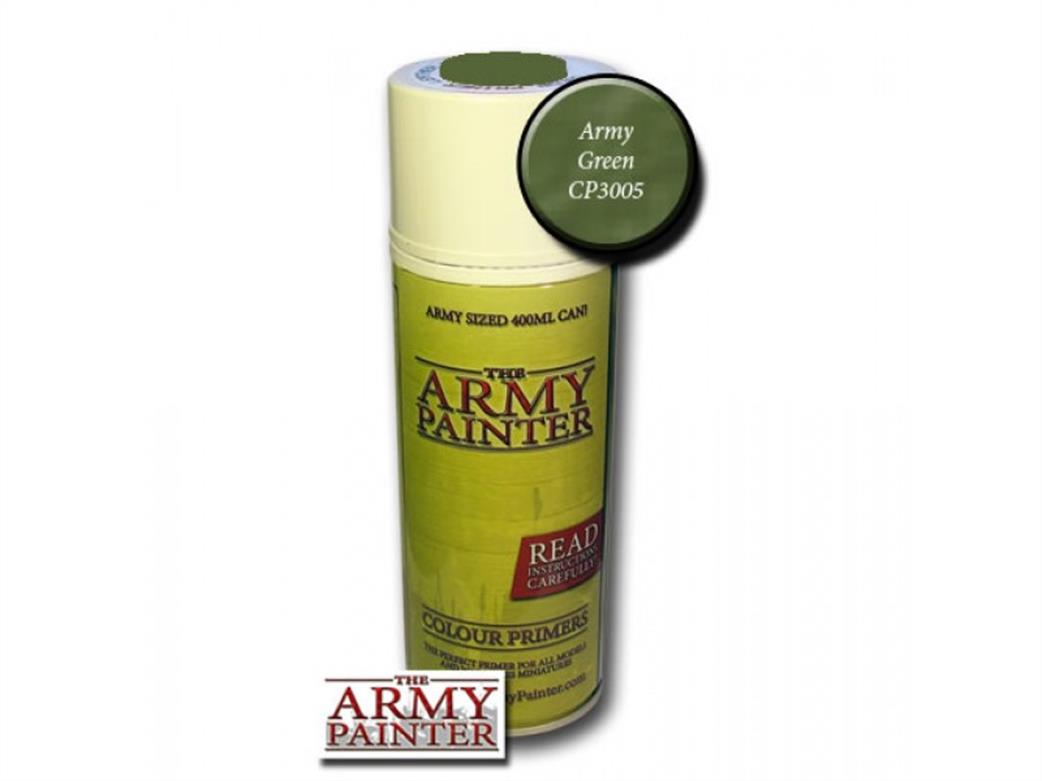 Army Painter  3005 Army Green Colour Primer Spray 400ml