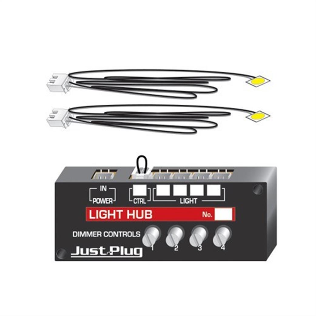 Woodland Scenics  JP5700 Just Plug Power Hub & Lights Set