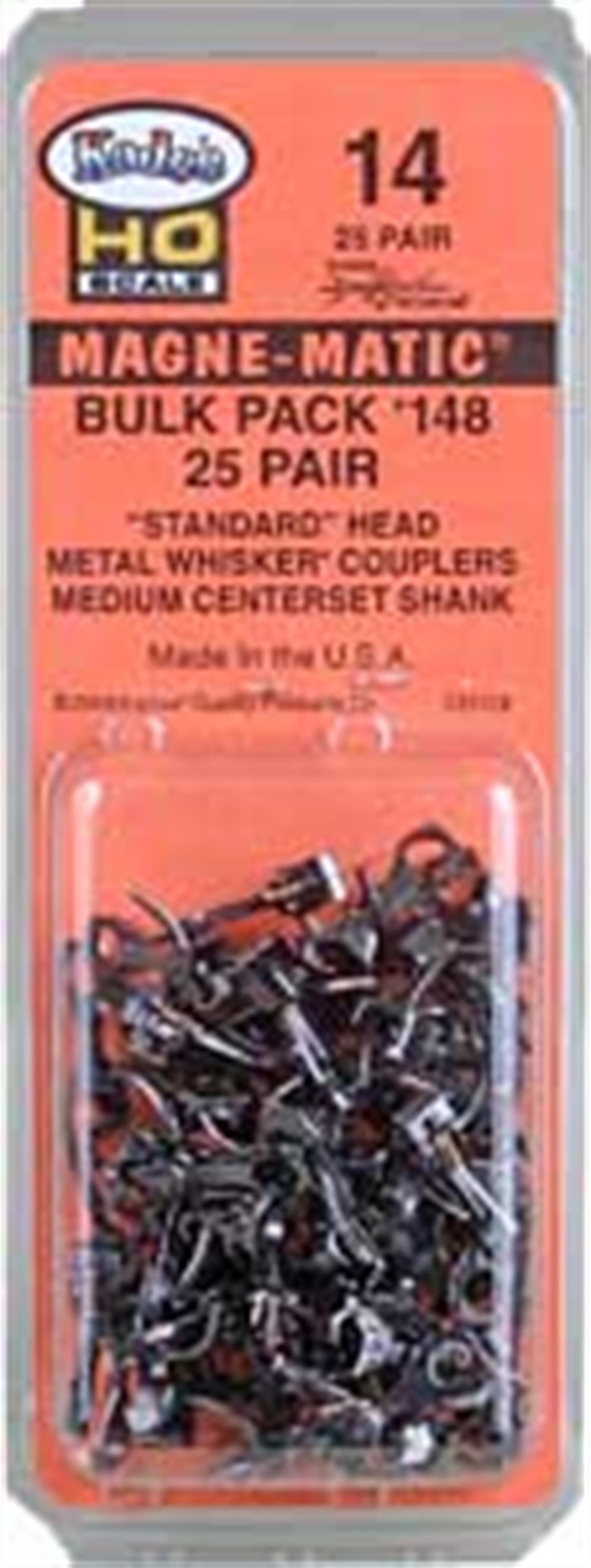 Kadee OO/HO 148-25 No.148 Standard Size Knuckle Coupler Bulk Pack 25 Pairs