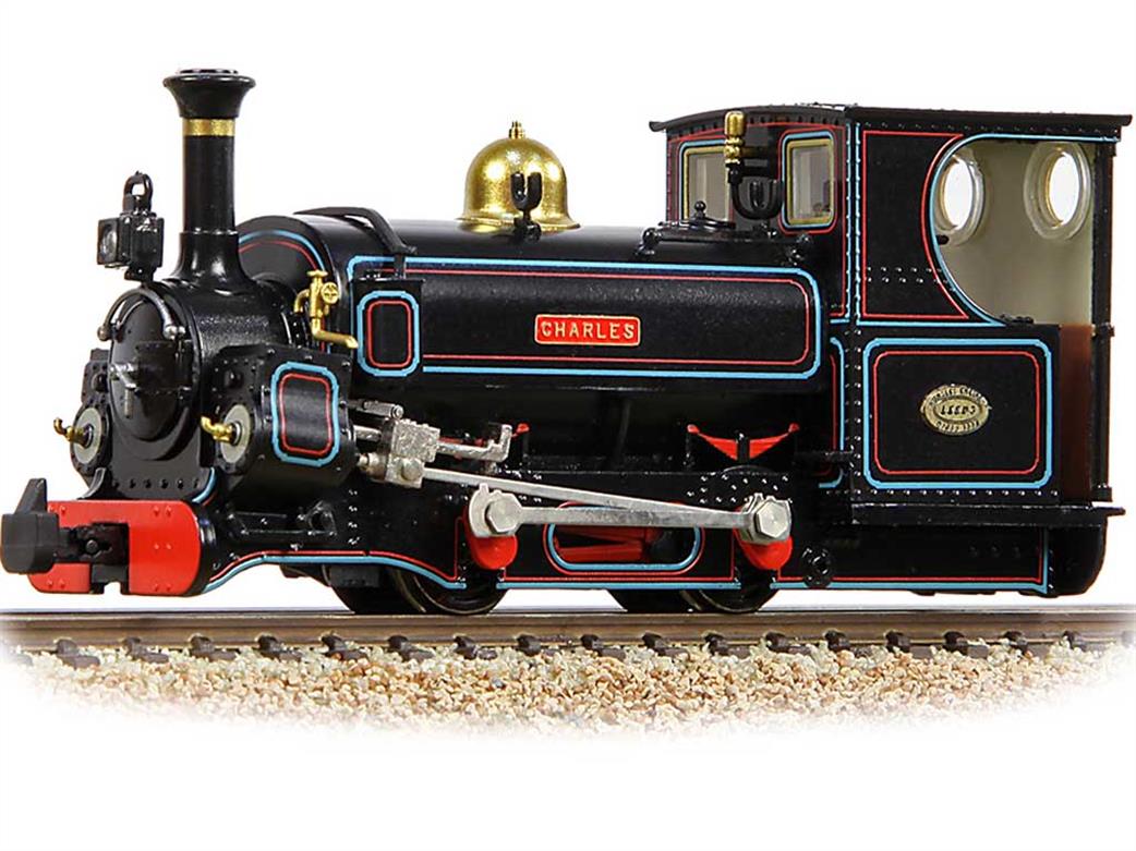 Bachmann OO9 391-126 Penrhyn Quarry Charles Large Hunslet 0-4-0ST Lined Black