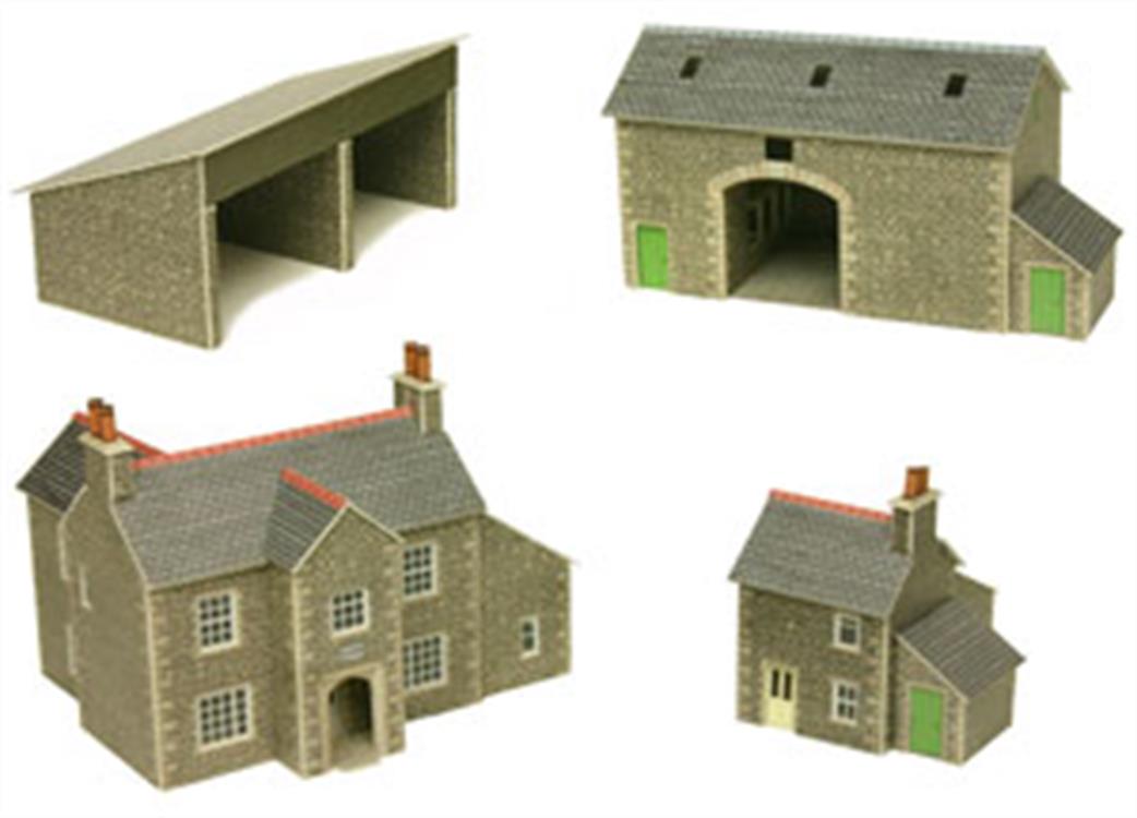 Metcalfe N PN150 Manor Farm House and Barn Card Construction Kit