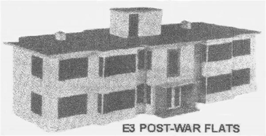 Bilteezi OO 4E3 Post-War Flats Printed Card Kit