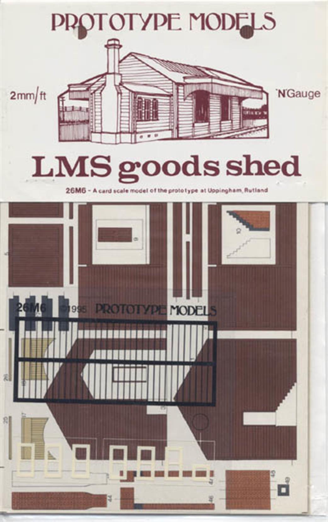 Prototype Models N 26M6 LMS Goods Shed