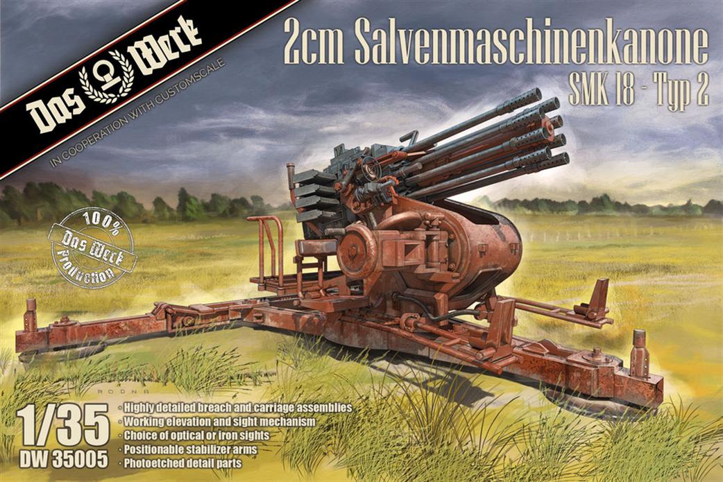 Das Werk 1/35 35005 Salvenmaschinenkanone 2cm Type 2 German WW2