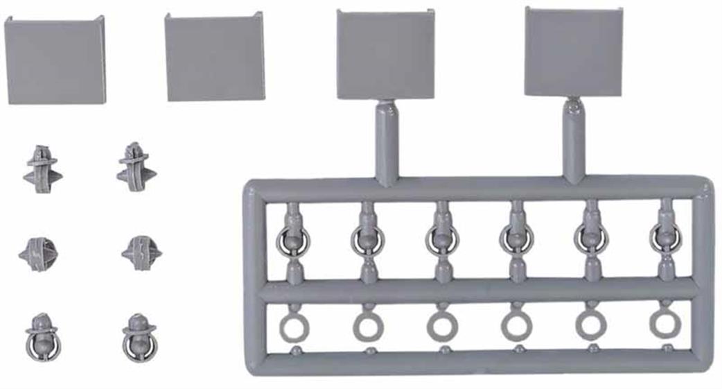 Parkside Kits O Gauge PS60 Round Torpedo (12) and Bonnet (4) Ventilators