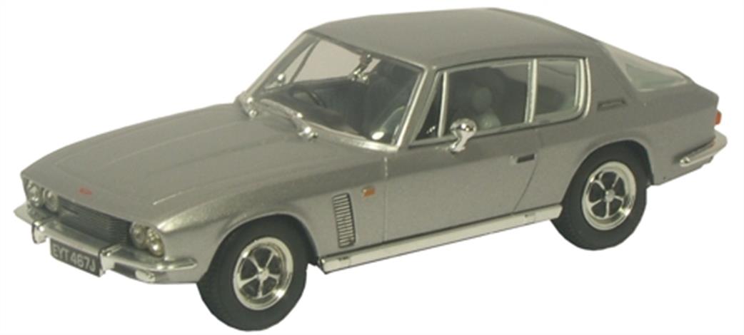 Oxford Diecast 1/43 JI006 Jensen Interceptor MkIII Silver Grey