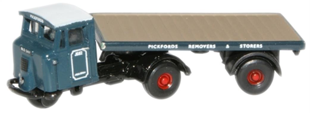 Oxford Diecast 1/148 NMH007 Mechanical Horse Flatbed Trailer Pickfords