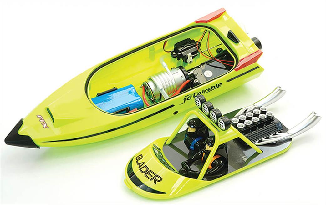 FTX  FTX0730G Glader Turbojet RC Speed Boat 35cm Green