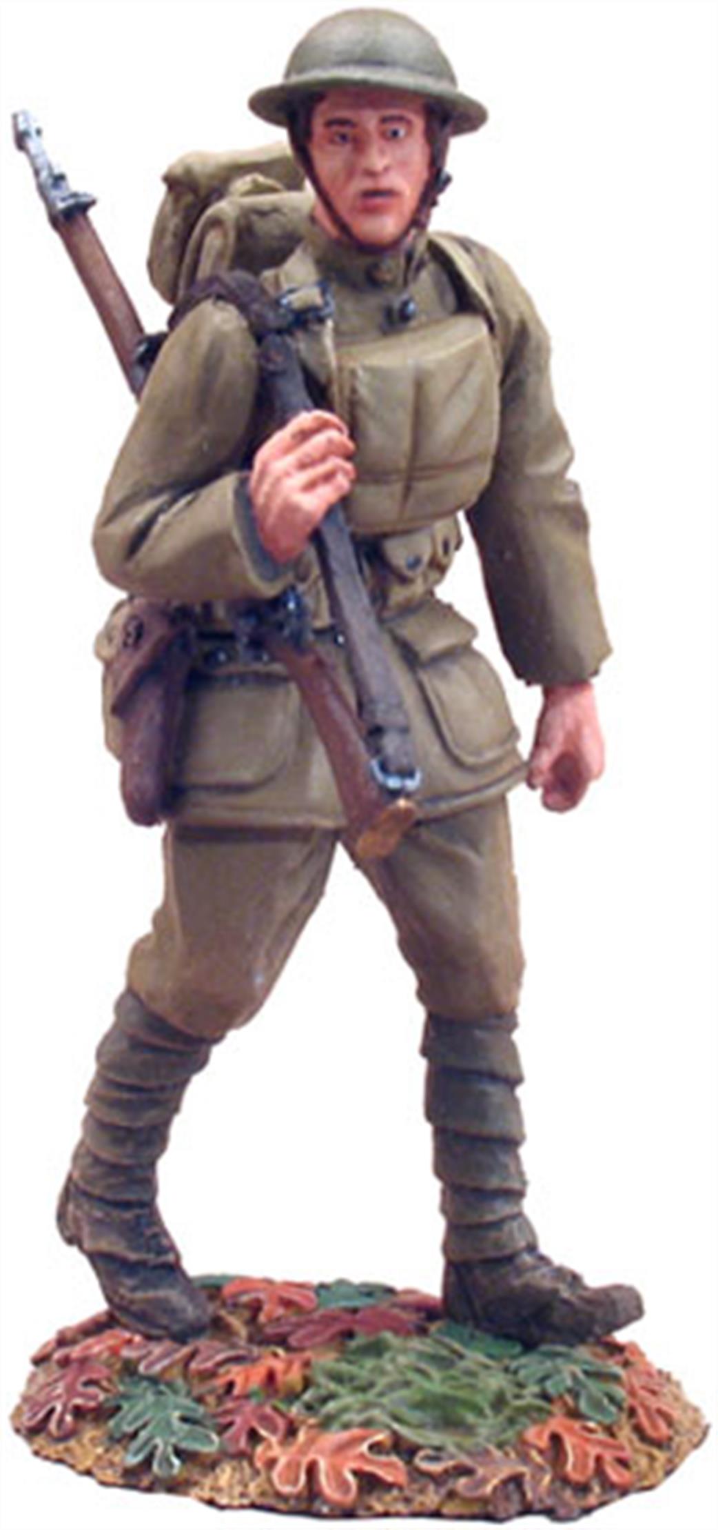 WBritain 1/30 23012 1918 WW1 US Infantry Doughboy Marching