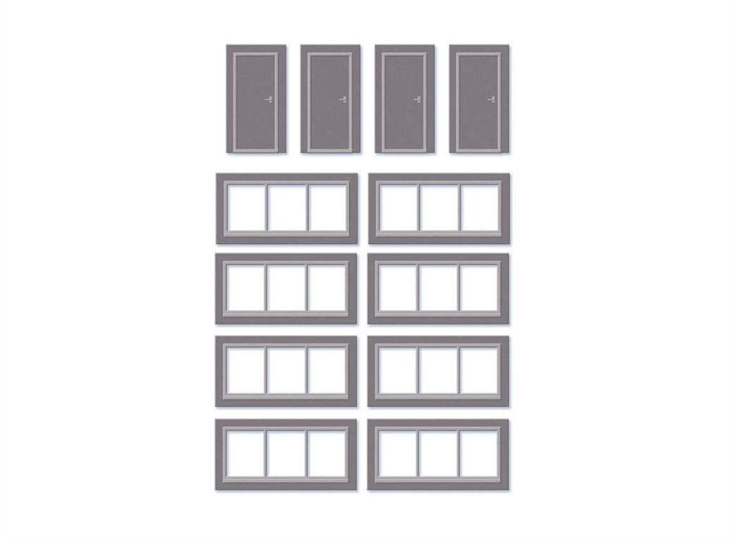 Wills Kits OO SSM314 Doors and Windows Pack for Modular Industrial Building Kit