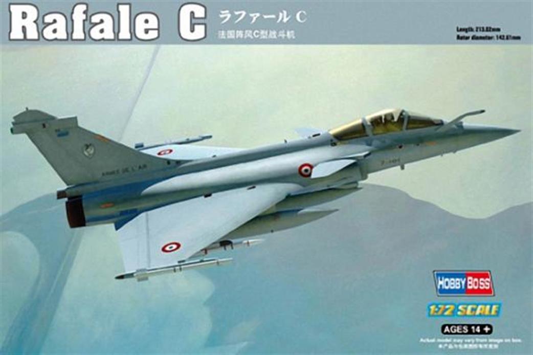 Hobbyboss 1/72 87246 Rafale C French Fighter Jet Plastic Kit