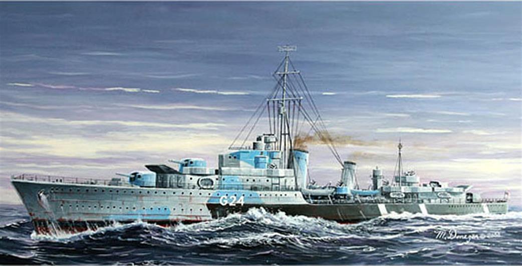 Trumpeter 1/700 05759 HMS Huron G24 Tribal Class Destroyer 1944