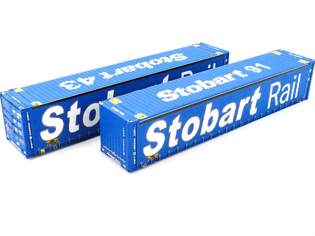 Dapol OO 4F-028-154 Stobart Rail Curtain-Side Containers Pack of 2