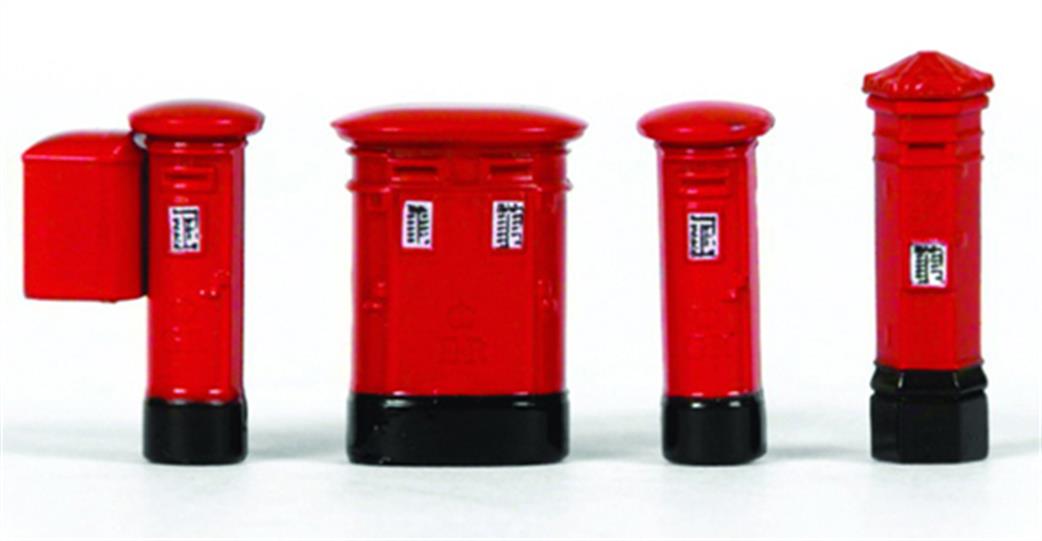 EFE 1/76 E99618 Post Boxes set of 4