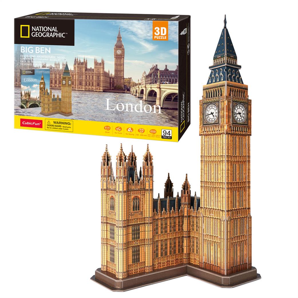 CubicFun  CFDS0992 Big Ben and Westminster Palace 3D Puzzle Kit