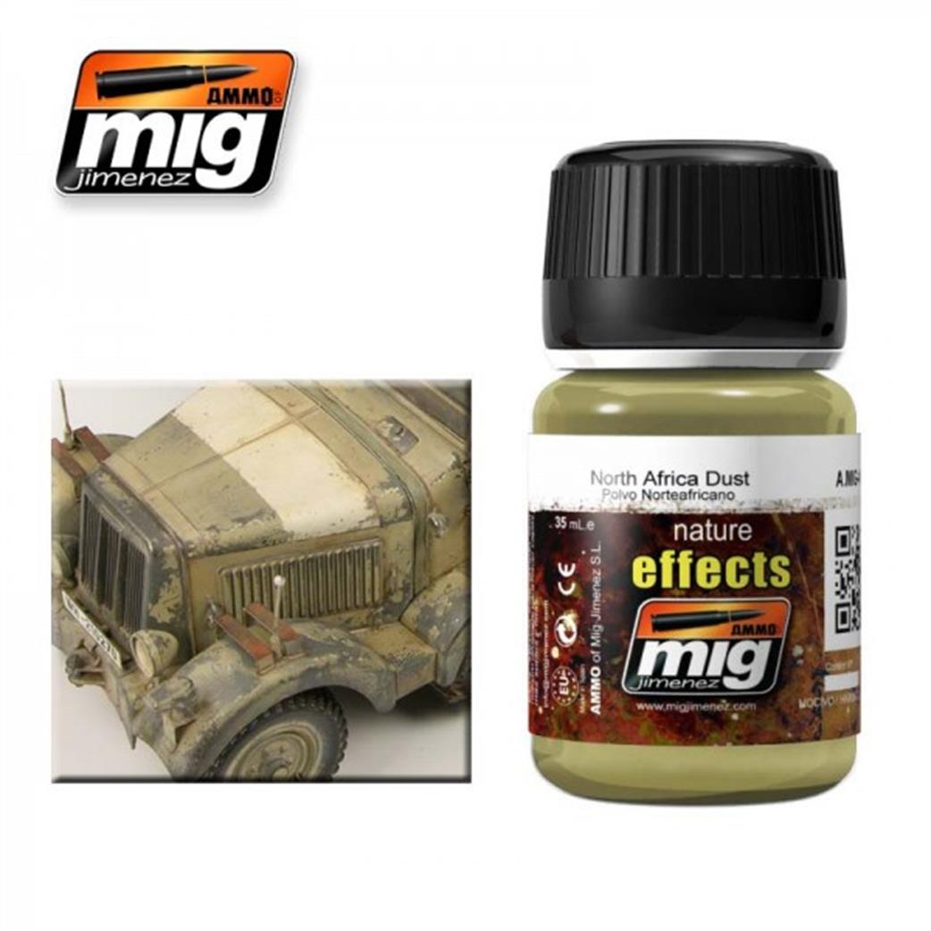 Ammo of Mig Jimenez  A.MIG-1404 North African Dust Enamel Nature Effect 35ml Pot