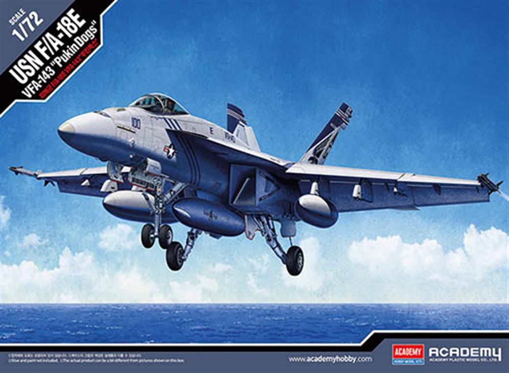 Academy 1/72 12547 USN F/A-18E VF-143 Pukin Dogs