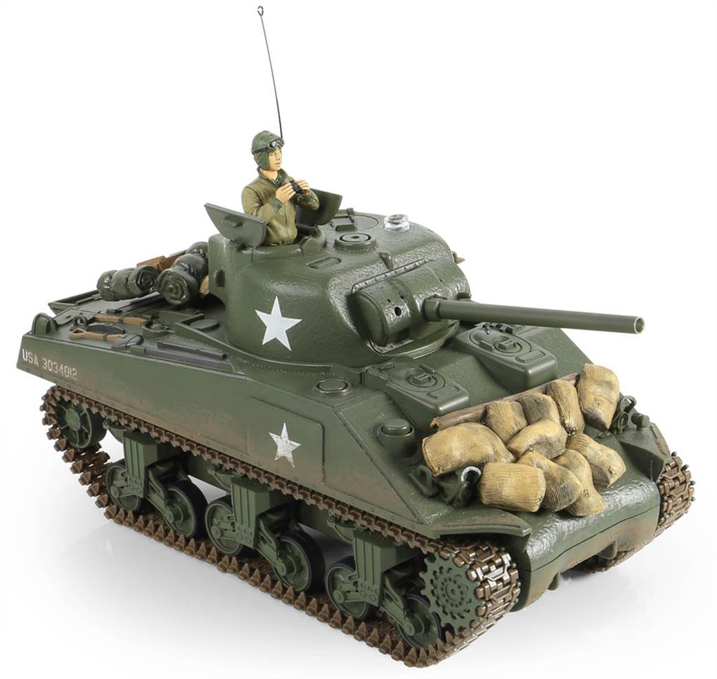 Unimax Forces of Valor 1/24 372014 US Sherman M4A3 Medium RC Battle Tank