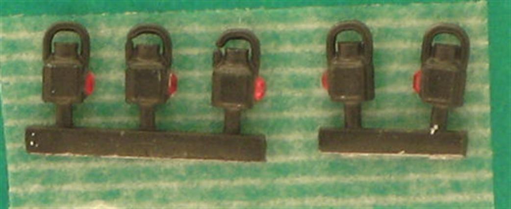 Springside OO DA20/5LMS/Black 5 Tail Lamps LMS Black