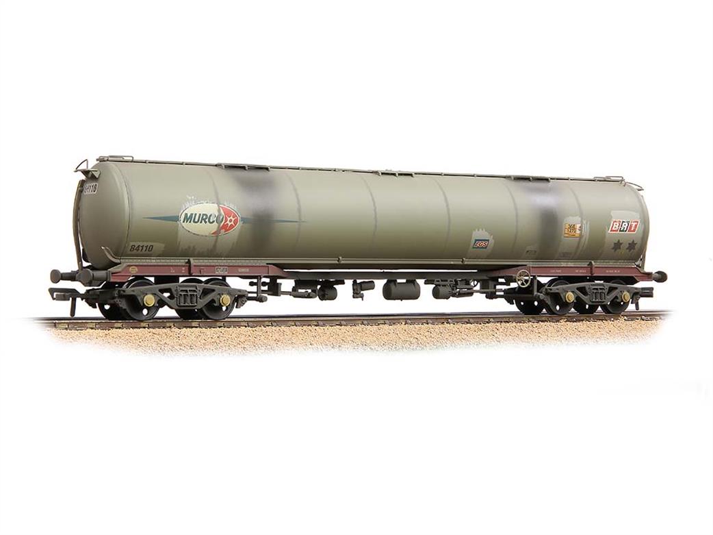 Bachmann OO 38-119B Debranded 102tonne glw TEA Bogie Tank Wagon Grey ex-Murco Weathered