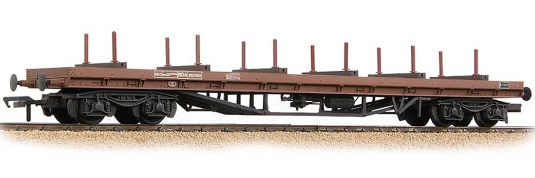 Bachmann OO 38-154 BR 80 tonne glw BDA Bogie Bolster Wagon Bauxite TOPS Weathered