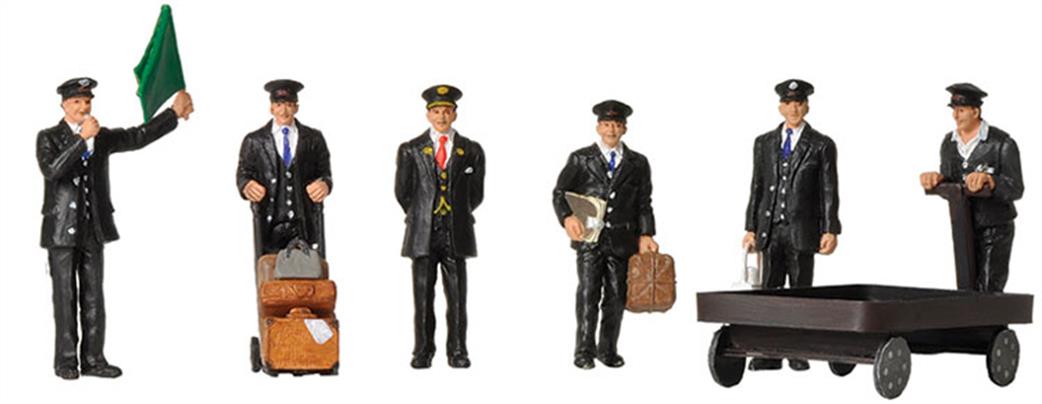 Bachmann OO 36-404 Station Staff 1940 & 50s 6 Figure Pack