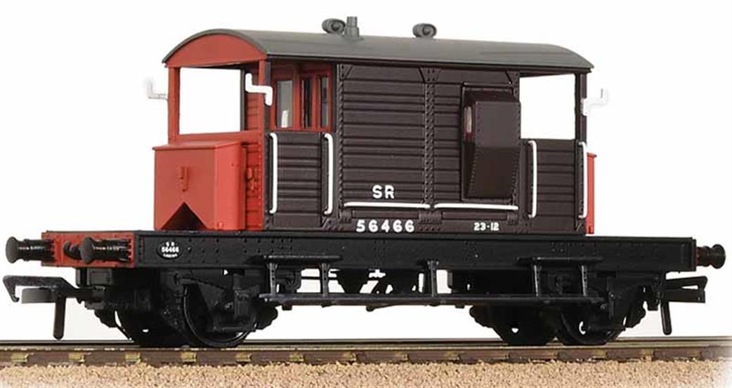 Bachmann OO 38-400B SR 25 Ton Brake Van Brown with White Roof & Red Ends