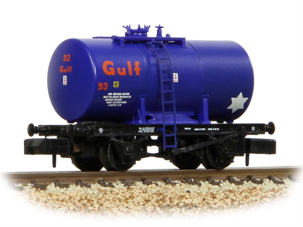 Graham Farish N 378-001A Gulf Oil 14Ton Anchor-Mounted Tank Wagon 93 Blue