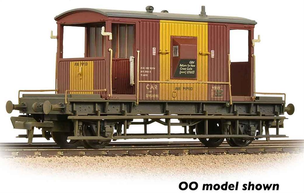 Graham Farish N 377-530 BR 20ton Brake Van Bauxite Air Piped TOPS Weathered