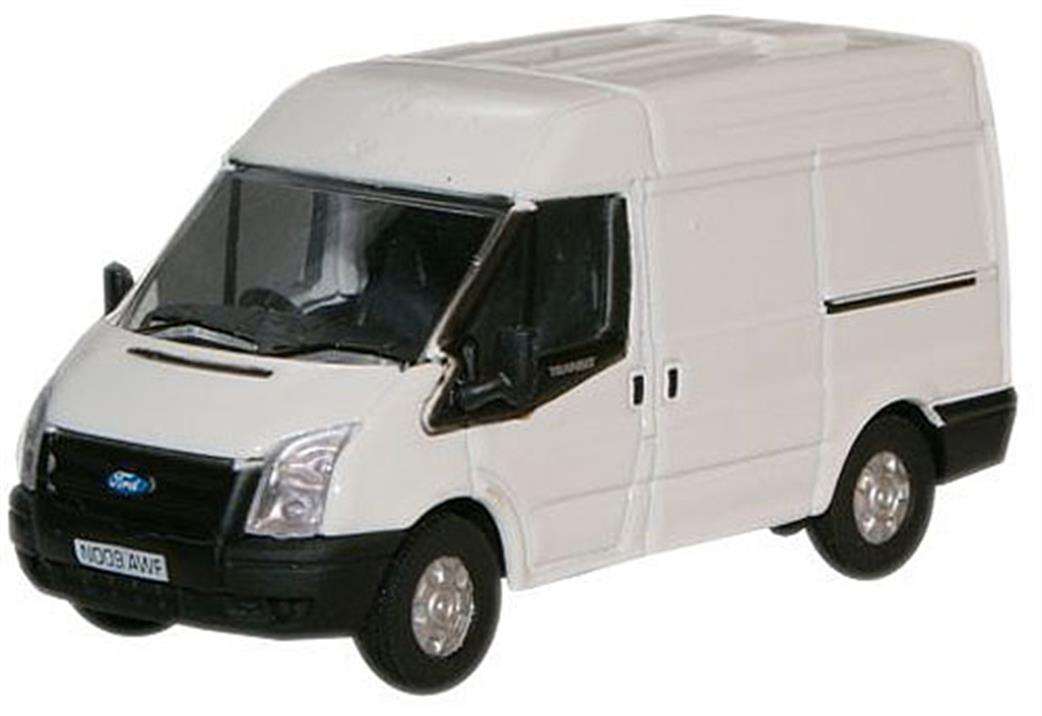 Oxford Diecast 1/76 76FT001 Ford Transit Van Frozen White Medium Roof