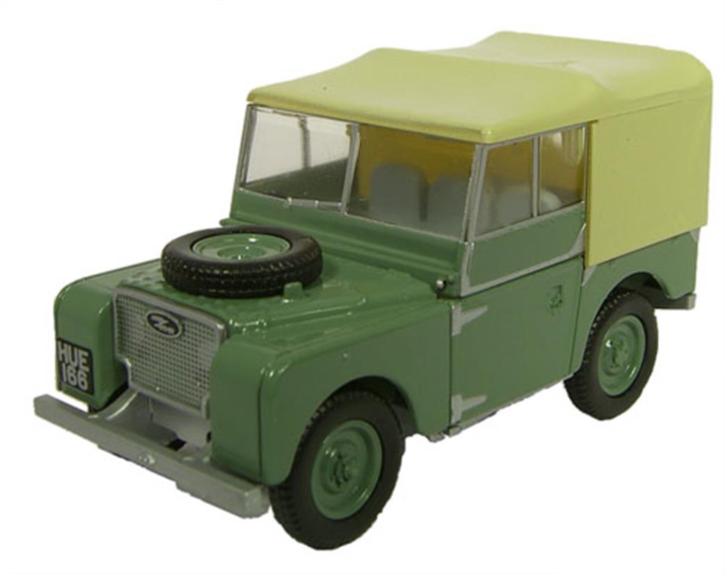 Oxford Diecast 1/76 76LAN180001 Sage Green (HUE) Land Rover Series I 80