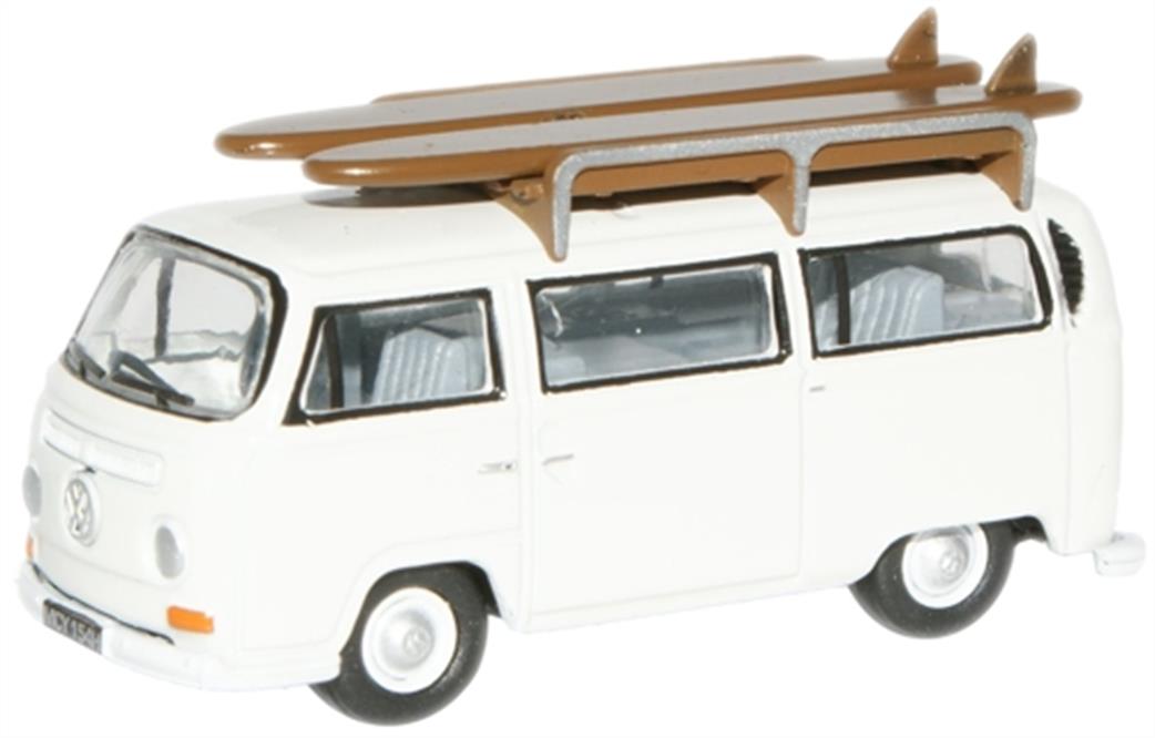 Oxford Diecast 1/76 76VW011 Pastel White VW Bus